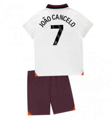 Manchester City Joao Cancelo #7 babykläder Bortatröja barn 2023-24 Korta ärmar (+ Korta byxor)